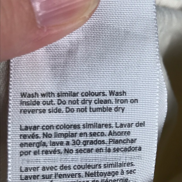 Topshop | Cream and Blue Stripe Denim Skirt - Picture 7 of 7